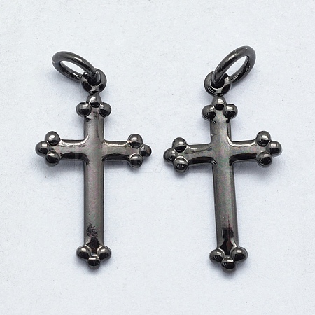 Brass Pendants KK-J279-30B-NR-1