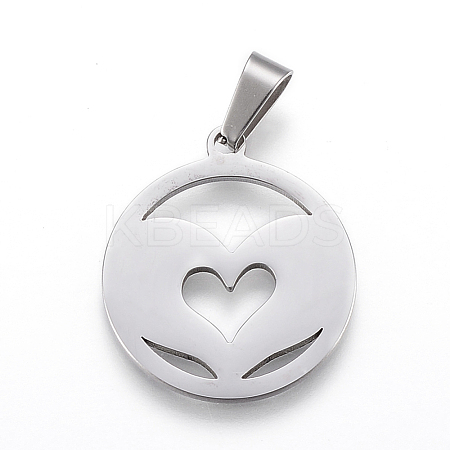 Non-Tarnish 304 Stainless Steel Pendants STAS-I086-04P-05-1