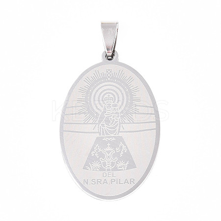 201 Stainless Steel Pendants STAS-T066-82P-02-1