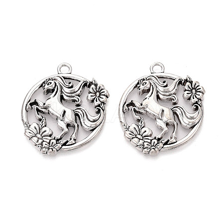 Tibetan Style Alloy Pendants TIBE-N014-03AS-1