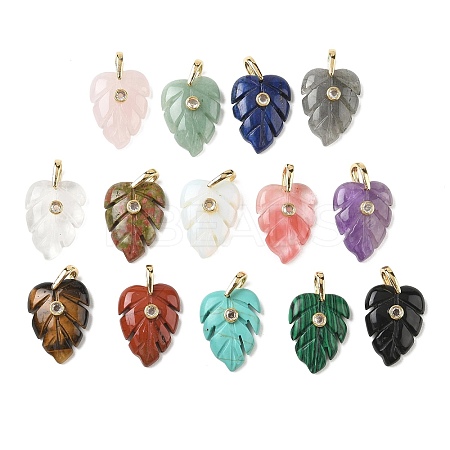 Natural & Synthetic Mixed Stone Pendants GG-CBA105B-01G-1