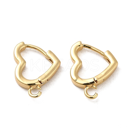 Brass Hoop Earrings Finding KK-M262-1B-G-1