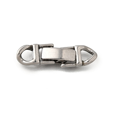 304 Stainless Steel Fold Over Clasps STAS-M119-05P-04-1