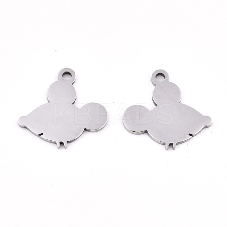 201 Stainless Steel Charms STAS-S081-019-1