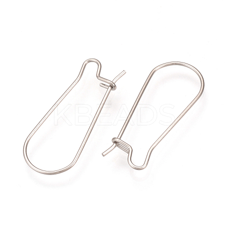 Tarnish Resistant 304 Stainless Steel Hoop Earrings Findings STAS-Q223-11D-1