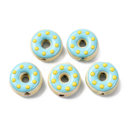 Handmade Porcelain Enamel Beads PORC-K003-09P-1