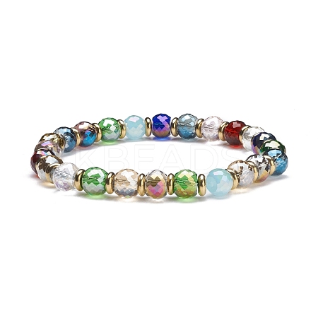 Bling Color Glass Beads Stretch Bracelets BJEW-JB07245-1