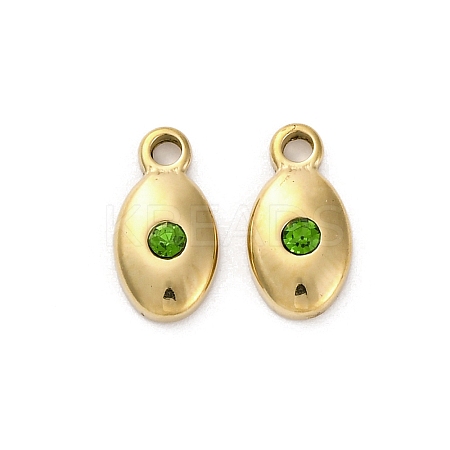 Real 14K Gold Plated 304 Stainless Steel Charms STAS-R005-09G-03-1