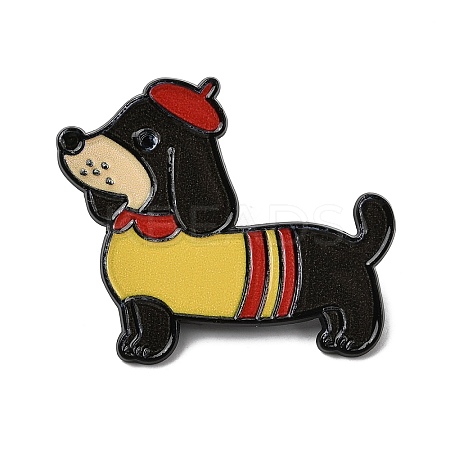 Dachshund Enamel Pins JEWB-D310-03EB-01-1