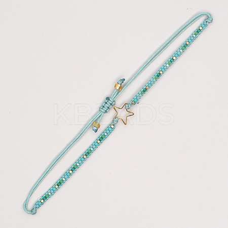 Ethnic Miyuki Beaded Braided Couple Bracelets SK6453-3-1