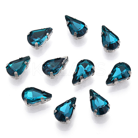 Sew on Rhinestone RGLA-T035-6x10mm-15-1