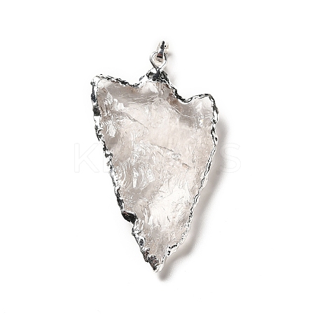 Natural Quartz Crystal Pendants G-E581-02P-1