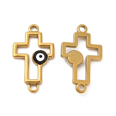 201 Stainless Steel Enamel Connector Charms STAS-P320-12G-01-1