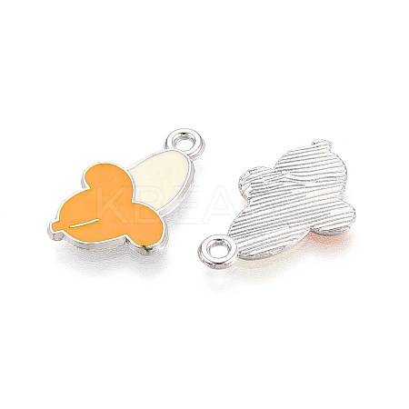 Fruit Alloy Enamel Charms PALLOY-S058-01P-18-1