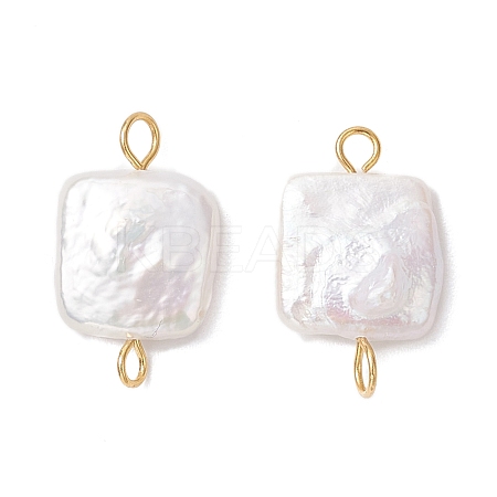 Natural Keshi Pearl Connector Charms PALLOY-JF04243-02-1