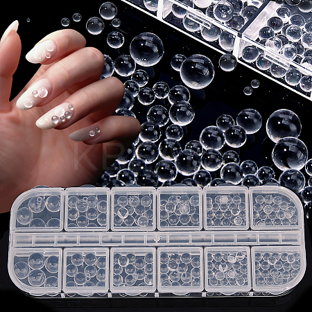 Round Transparent Glass Bubble Beads MRMJ-WH0001-52-1