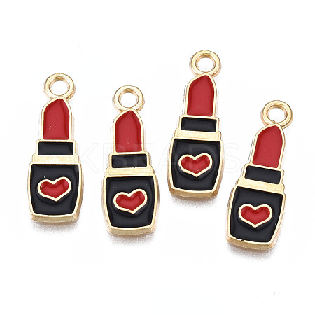 Rack Plating Alloy Enamel Pendants ENAM-T011-172-1