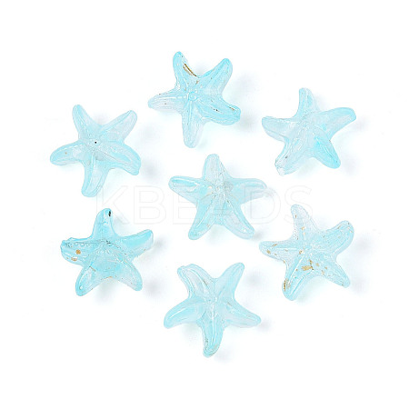 Frosted Glass Beads FGLA-T005-01D-1
