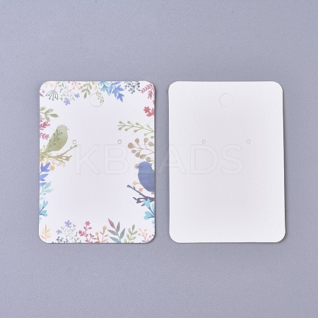 Cardboard Earring Display Cards CDIS-WH0013-05H-1
