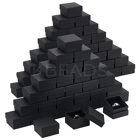 Square Paper Ring Storage Boxes LS-CON-WH0098-10-1