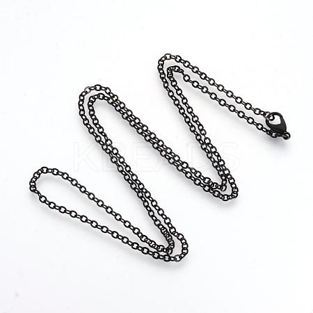 Electrophoresis Brass Cable Chains Necklace Making MAK-R019-01-1