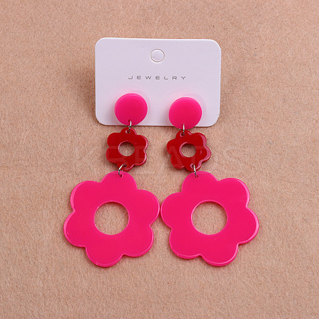 304 Stainless Steel Dangle Stud Earrings FS-WG4F7EC-01-1