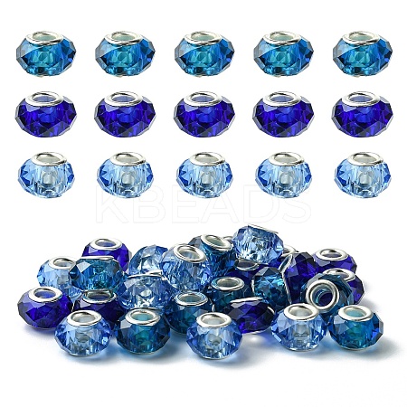 30Pcs 3 Colors Handmade Glass European Beads GLAA-YW0004-21D-1