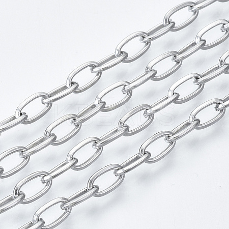 Tarnish Resistant 304 Stainless Steel Cable Chains CHS-S001-10A-P-1