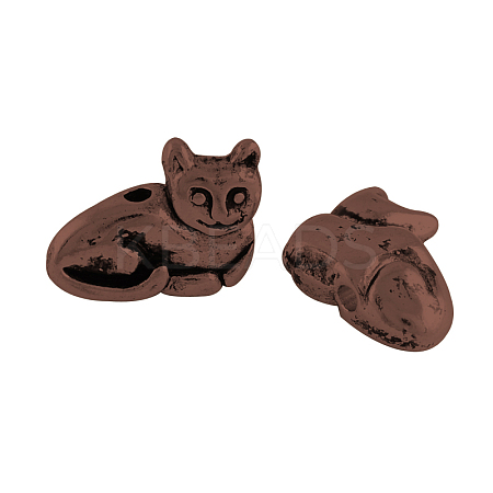 Cat Alloy Beads TIBEP-GC183-R-NR-1
