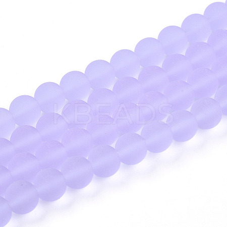 Transparent Glass Beads Strands GLAA-T032-T8mm-MD01-1