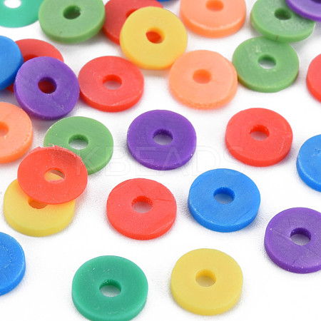 7 Colors Handmade Polymer Clay Beads CLAY-N011-032-31-1