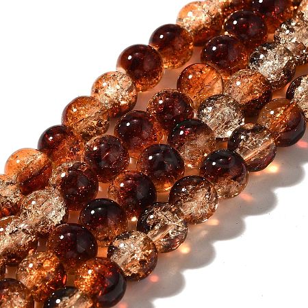 Crackle Glass Beads Strands CCG-C002-8mm-01-1