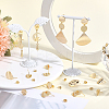 16Pcs 4 Styles Brass Stud Earring Findings KK-BBC0027-78-4