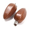 Synthetic Goldstone Pendants GG-K002-16Q-2