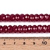 Lab Grown Red Corundum Beads Strands G-G106-A45-07-4