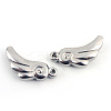 Tarnish Resistant 201 Stainless Steel Wing Charms STAS-Q192-29-1