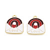 Valentine's Day Alloy Enamel Pendants ENAM-T023-15A-1