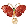 KC Gold Plated Alloy Brooches JEWB-L017-04KCG-01-1