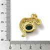 Rack Plating Brass Micro Pave Cubic Zirconia Pendants KK-A210-01A-G-3