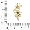 Rack Plating Brass Micro Pave Cubic Zirconia Pendant KK-H509-28G-3