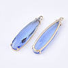 Transparent Glass Pendants GLAA-T007-15B-2