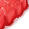 Santa Claus Cake DIY Food Grade Silicone Statue Mold DIY-K075-06-4