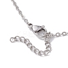 Crystal Stone Cage Pendant Necklaces NJEW-JN04758-01-4