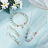 48Pcs 8 Colors Evil Eye Alloy Enamel European Beads ENAM-NB0001-50-2