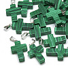 Synthetic Malachite Pendants G-T080-22-1