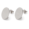 304 Stainless Steel Stud Earring Findings STAS-D371-02P-03-1
