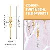 300Pcs 2 Colors Alloy Bowknot Buckles FIND-FH0009-85-2