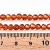 Baking Paint Transparent Glass Beads X1-DGLA-A035-T4mm-A04-5