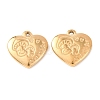 304 Stainless Steel Pendants STAS-I330-026G-1