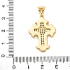 Brass Micro Pave Cubic Zirconia Pendants KK-S510-48G-03-3